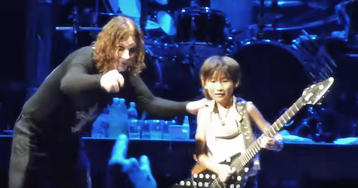 Ozzy Osbourne Performs Crazy Train Together With 9-Year-Old Guitarist Yuto Miyazawa - BabyMetallic