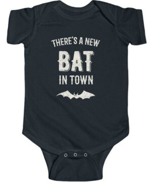 There’s A New Bat In Town | Goth Baby Clothes | Gothic Unisex Baby Bodysuit